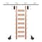 Meadow Lane Ladder 92 in. Un-Finished Oak Black Hook with 8 ft. Rail Kit EG.300-92RO-08.08 - alternate 1